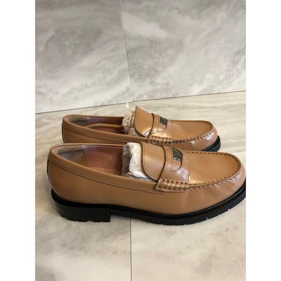 Free People Women’s Liv Penny Loafers Slip On Camel Size 8 Leather Upper NIB - Picture 1 of 8